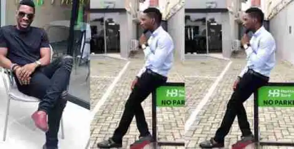 #BBNaija : Tobi visits his former office (Photos)